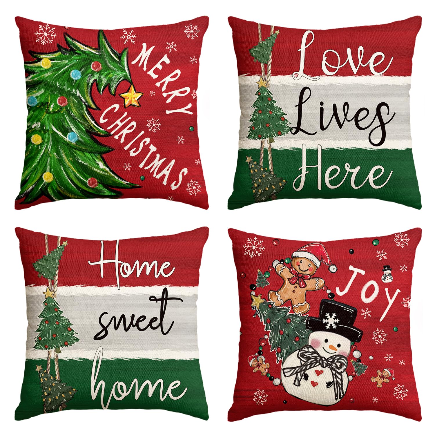 Housse de coussin de Noël 45x45 cm, le cadeau idéal pour gâter vos proches