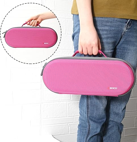 Miniatura 6 de RLSOCO Estuche de viaje para secador de pelo supersónico Dyson, bolsa de almacenamiento para secador de pelo Dyson - Rosa