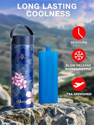 Miniatura 2 de Leng Ke - Funda de viaje para insulina 24H con bolsa de hielo aprobada por la TSA, enfriador de medicamentos refrigerados, estuche de viaje para