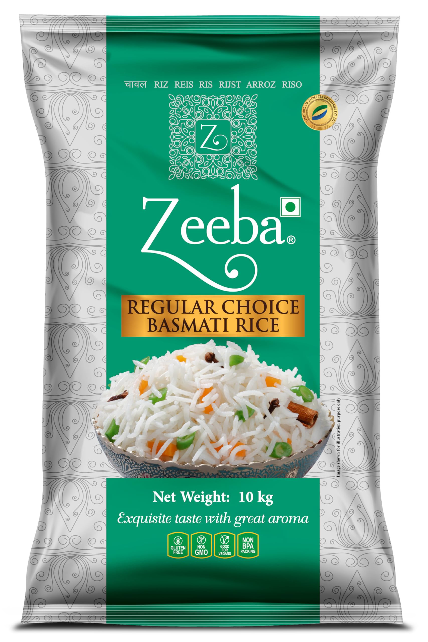 Zeeba Regular Choice Basmati Rice, 10 kg (B0DH52ZN31) Amazon Price History, Amazon Price Tracker