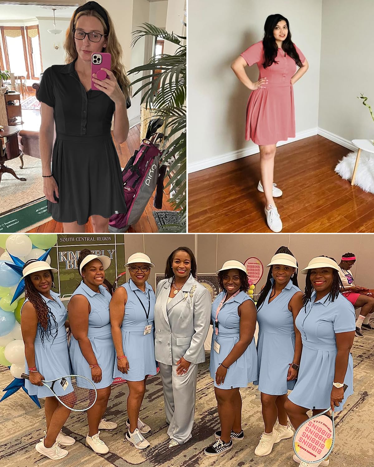 Soneven Robe de Tennis pour Femme avec Pantalon - sans Manches - Ligne A - Robe d'été - Robe de Golf pour Le Sport, Le Tennis, Le Golf, Le Baseball