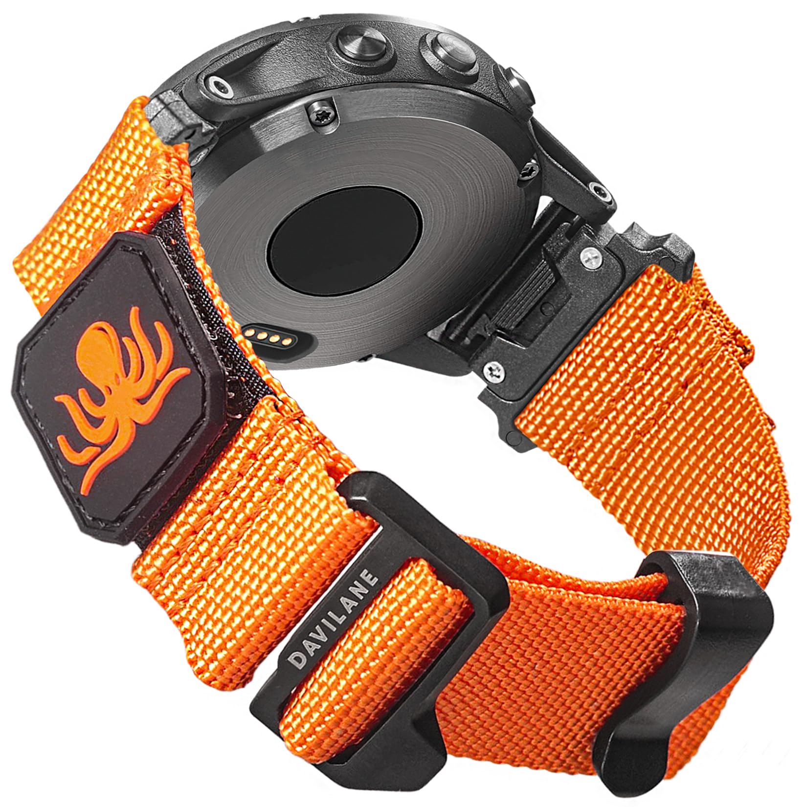 20mm Military Nylon Watch Band Compatible with Garmin Fenix 8 AMOLED 43mm/Fฤnix 7S Pro/6S/6S Pro/6S Solar/5S/Descent Mk 1/2S,Rugged Camo Sport Strap with Pattern for Hiking Camping for Men Women