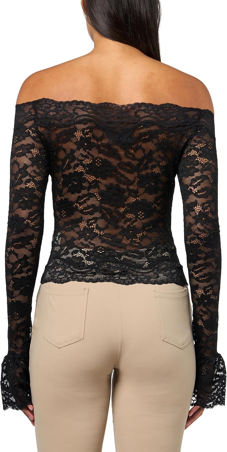 Ronny Kobo Womens Maribeth Lace Top - Image 2