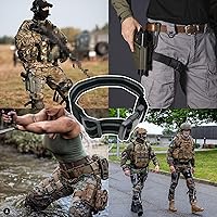 Vista 8 de Leg Holster Strap, Tactical Leg Strap Thigh Belt Military Outdoors EDC Leg Hanger Band for Drop Leg Holsters Hunting Cosplay