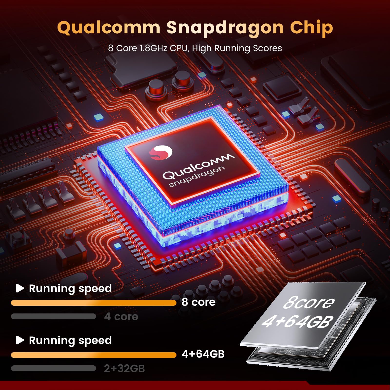 Qualcomm 8-Core, 4GB+64GB Android 15 Autoradio für Peugeot 207 2005-2015 Kabelloses CarPlay Android Auto, DSP, 9-Zoll IPS Touchscreen Bluetooth, FM/RDS, Lenkradsteuerung, AHD Rückfahrkamera