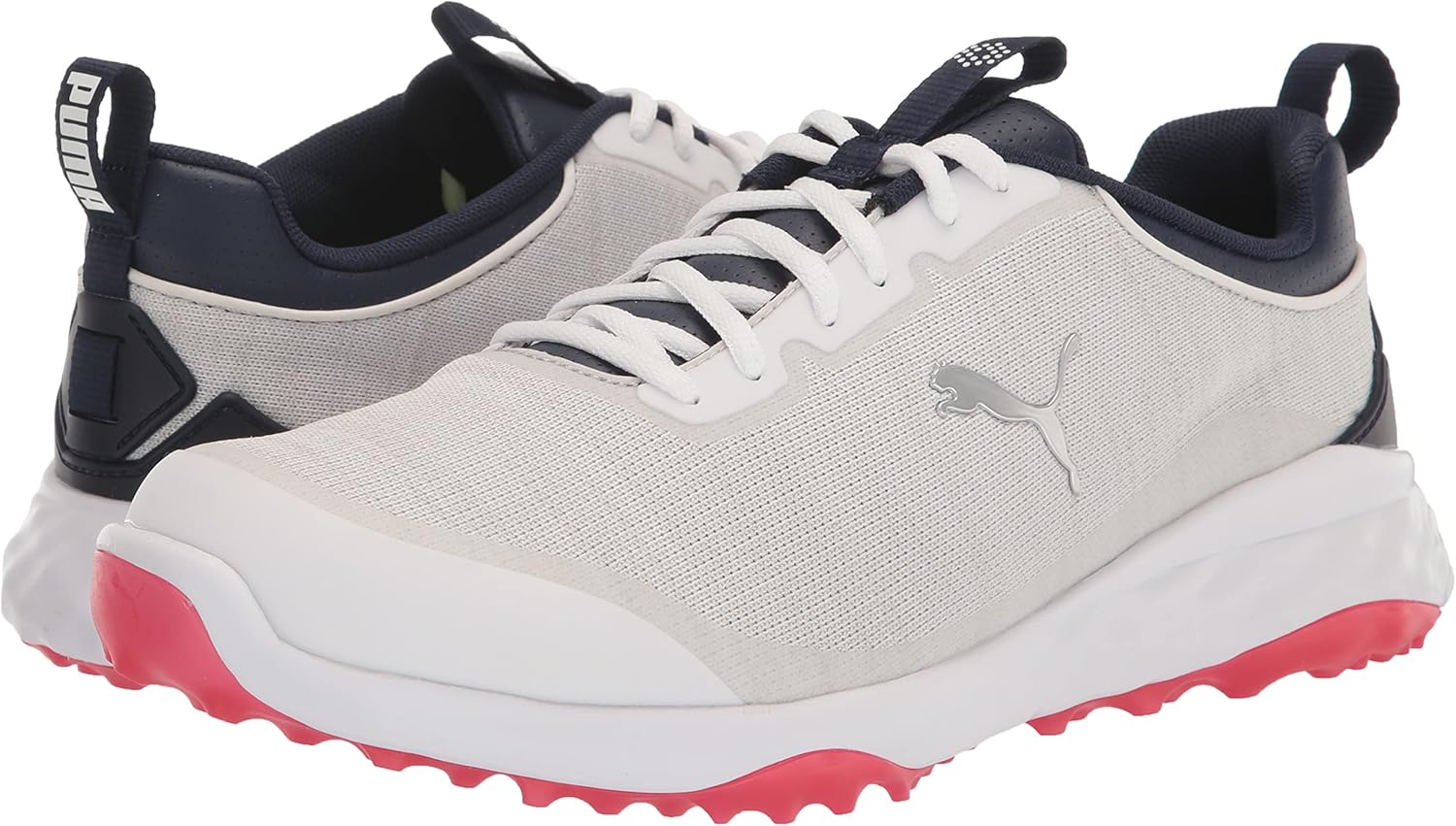 Puma Golf Men's Fusion PRO Extra Wide Golf Shoe, Puma White-Puma Navy-for All Time Red, 9 - Image 7