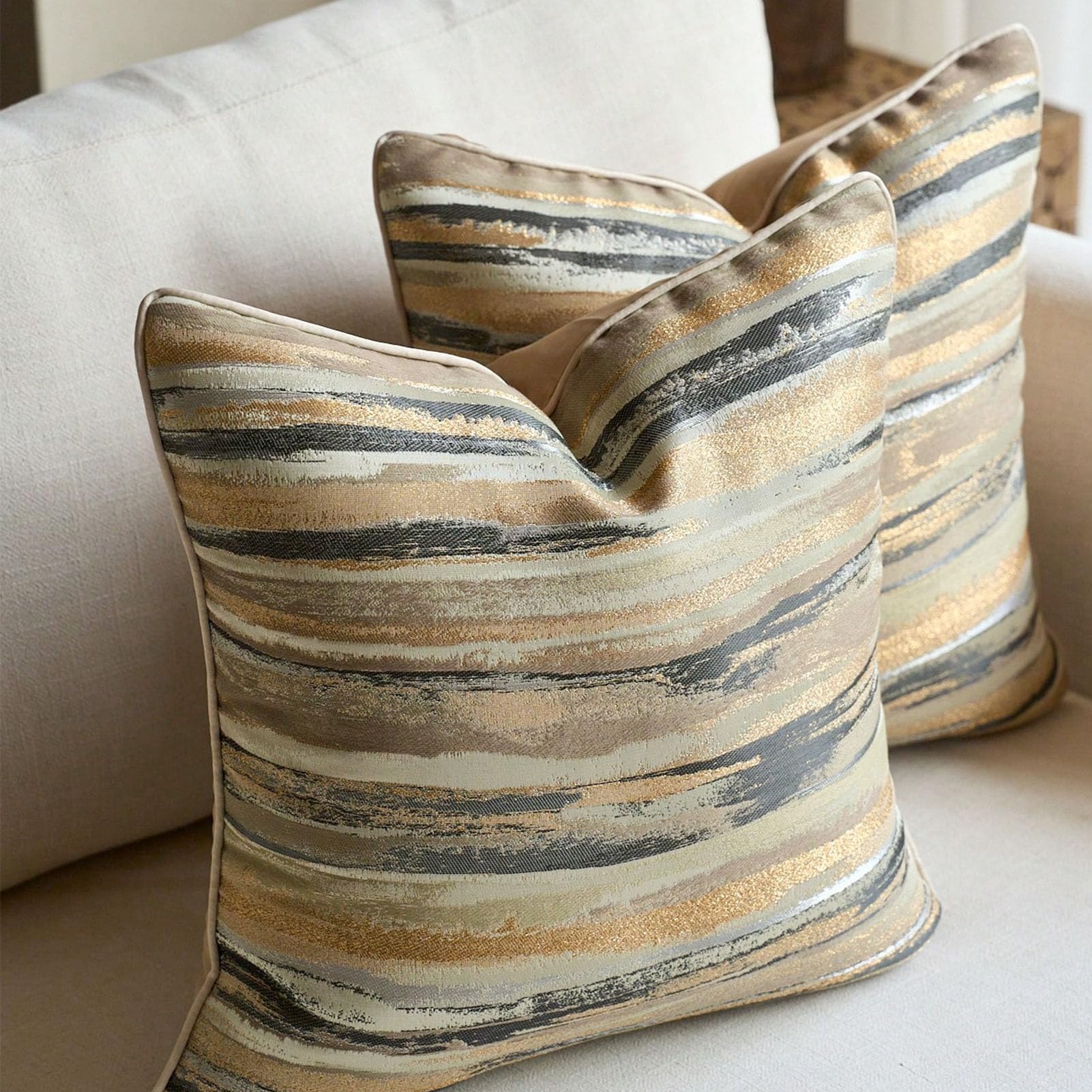 Eujgoov Fodere per Cuscini da 10 Pezzi, Federe Decorative in Poliestere Morbide e Traspiranti per Divano e Letto (45,7x45,7 cm/18x18 pollici)