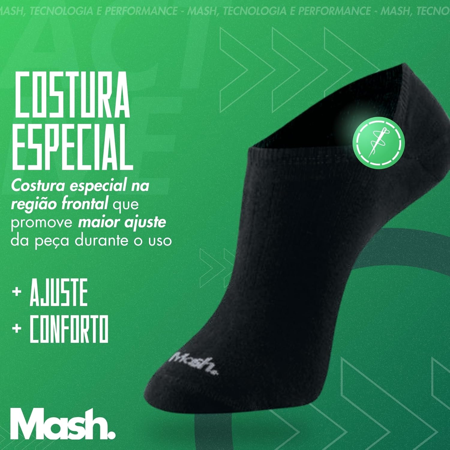 Kit 6 Pares Meia Sapatilha Invisível Mash com Faixa Tensora Esportiva Active Unissex Adulto em promoção! Veja a oferta e mais achadinhos de Moda íntima 3 Hoje é o melhor dia para comprar Kit 6 Pares Meia Sapatilha Invisível Mash com Faixa Tensora Esportiva Active Unissex Adulto com aquele preço maroto! Promoção! Aproveite a oferta! 3