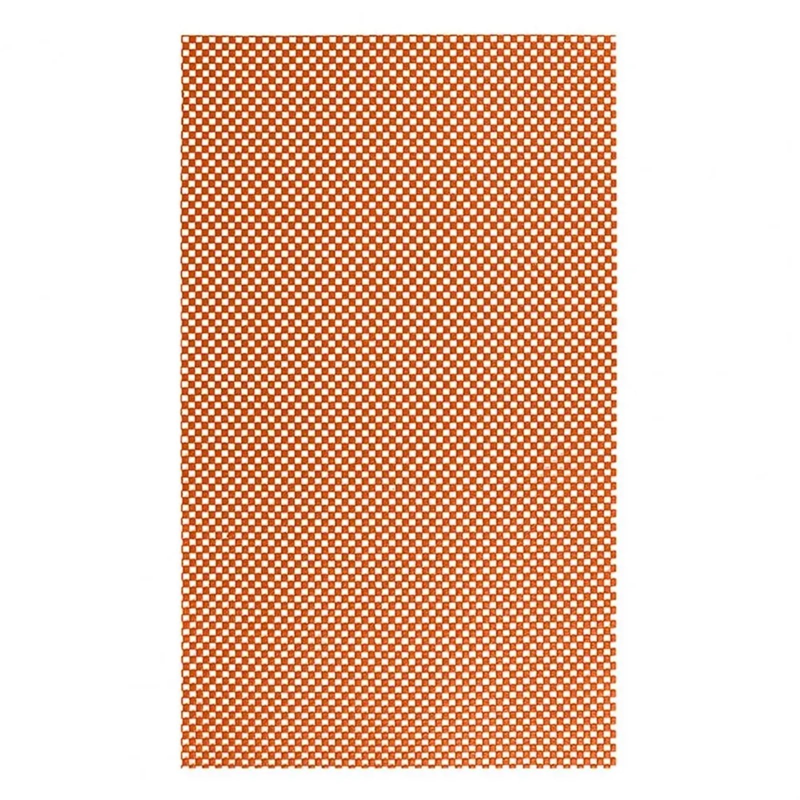 rutschfeste Teppichunterlage, Anti-Rutsch-Teppichunterlage, 2 Stück, tolle Regalunterlage, PVC, kann geschnitten Werden, Küchengeschirr(Orange)