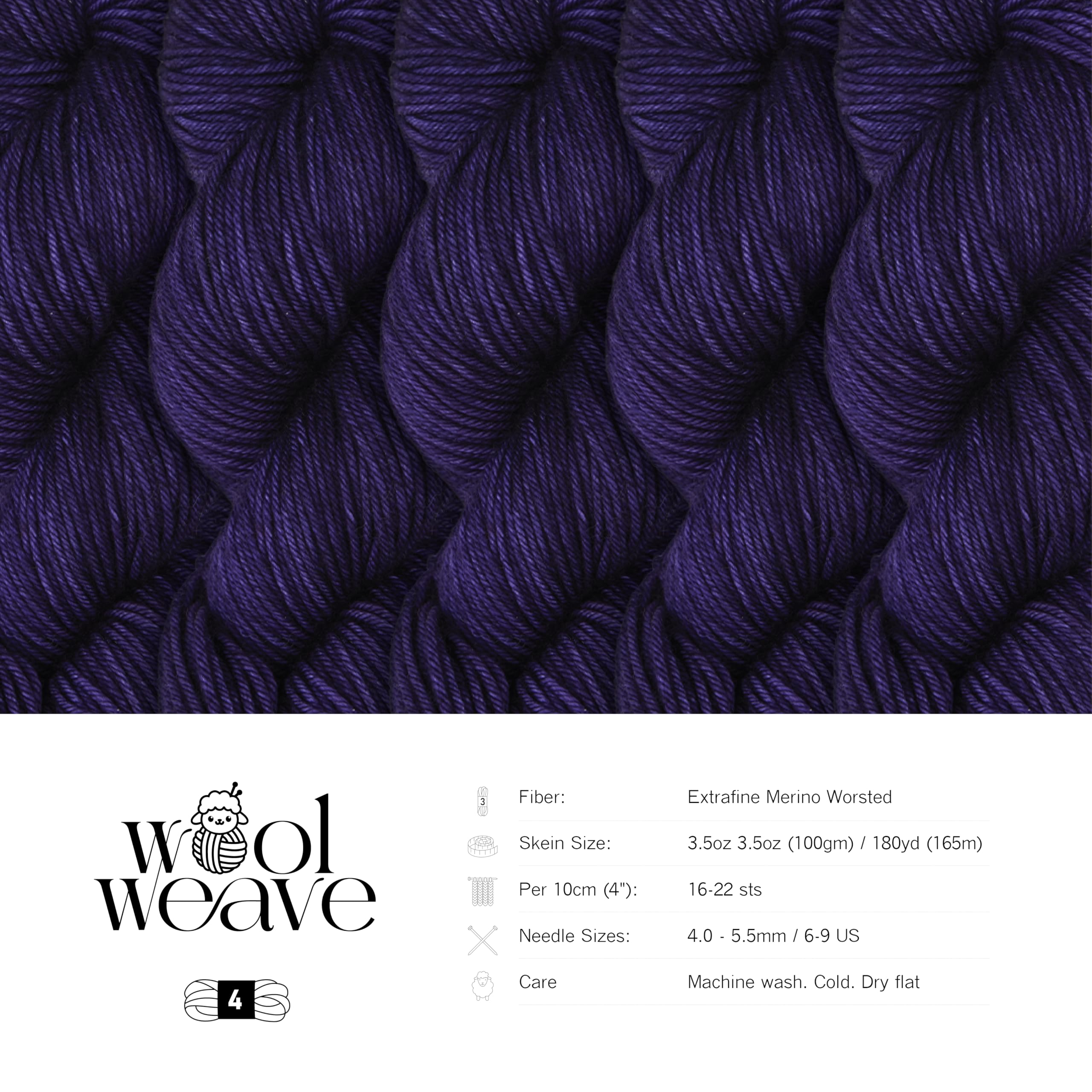 Amazon.com: Woolweave Worsted Weight Yarn - 100% Extrafine Merino