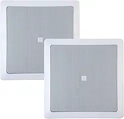 ARANDELA QUADRADA COAXIAL 6' 6CO1Q 25W RMS BRANCA PAR