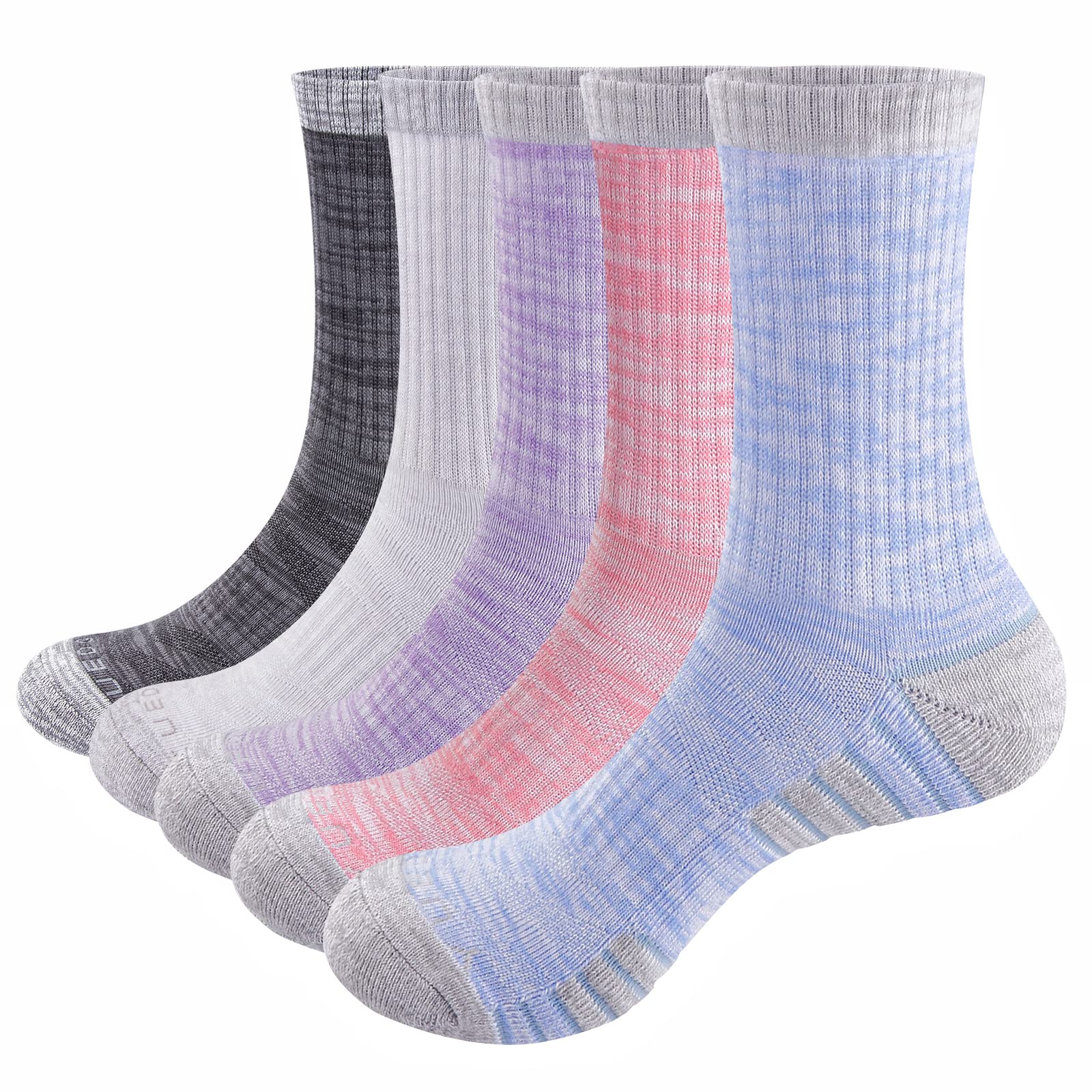 5 Paires Chaussettes Sport Femme YUEDGE - Coton Respirant Pour Randonnée