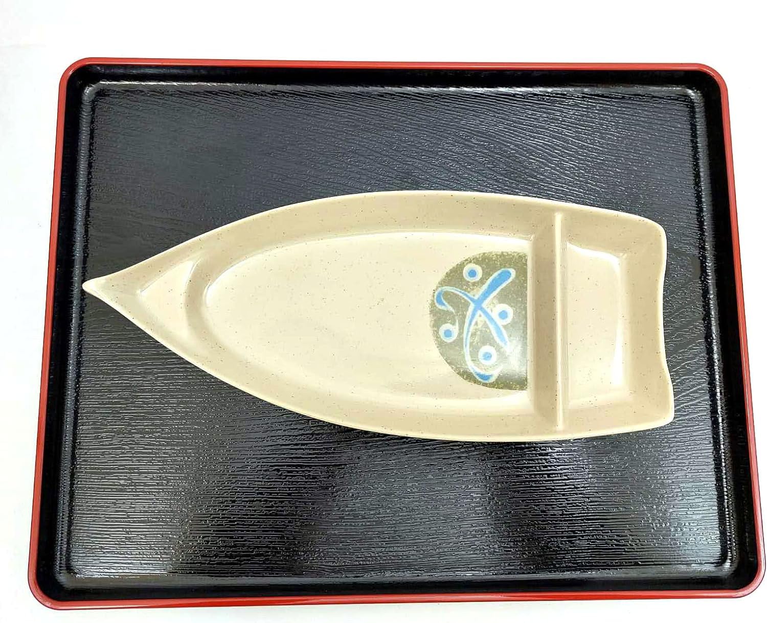 JapanBargain 2347, Lot de 6 assiettes de service japonaises pour sashimi, apéritif, plats à frites et trempettes, 25,4 cm, vert