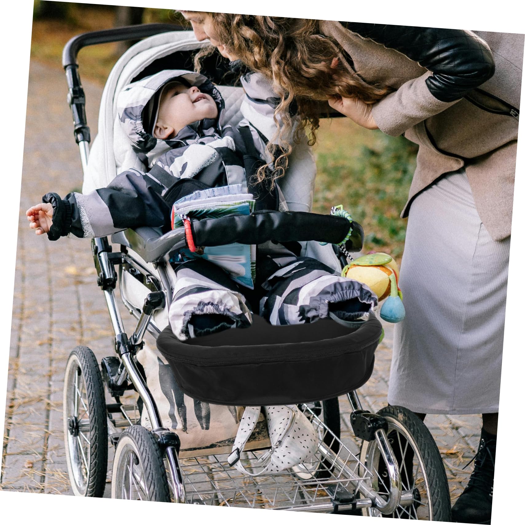 Accessori Per Passeggino Vassoio Per Snack Poggiapiedi Regolabile Per Passeggino Ombrello e Jogging