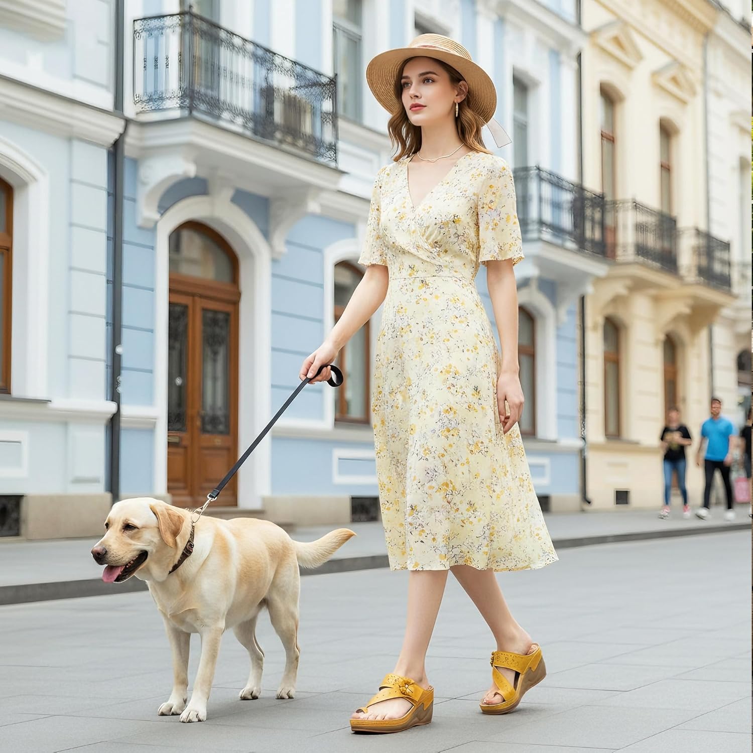 Womens Sandals Wedge 2026: All-Day Comfort Orthopedic Wedges Flip Flops Casual Walking Shoes with Adjustable for Summer Dressy - Image 3