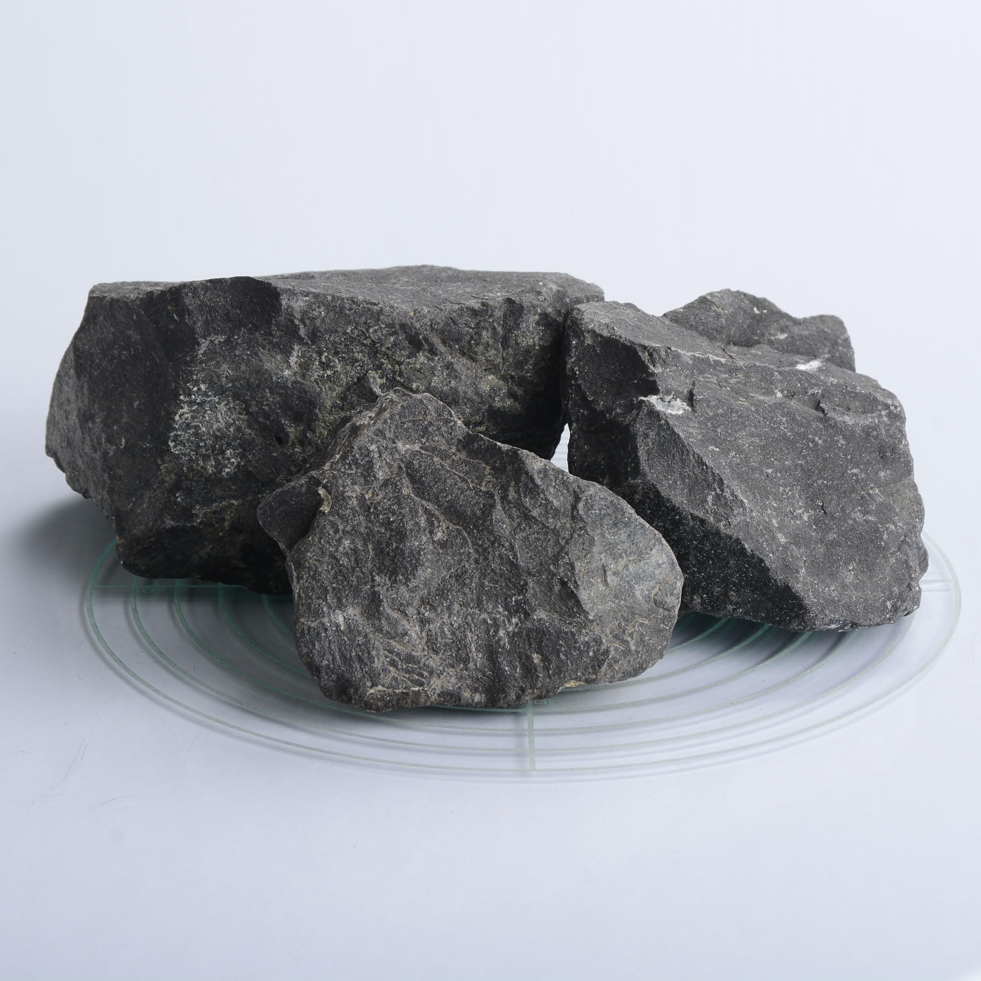 Schicker Mineral Basalt Gabionensteine anthrazit 25 kg, Bruchsteine, Steine für Gabionen, Gabionenfüllung für Gabionenzäune, Steinkörbe (60-120)