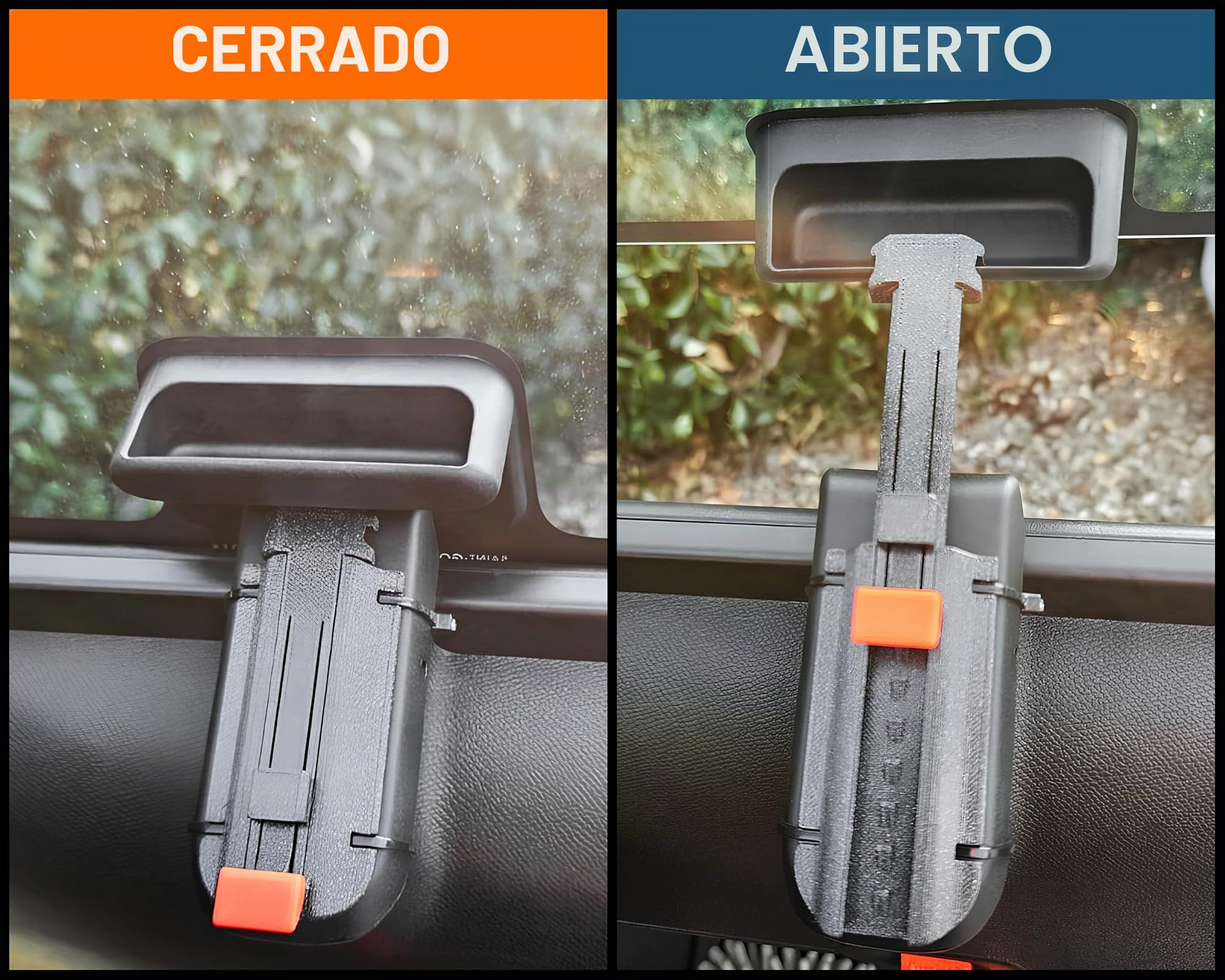 Ferma Finestrino Compatible con Citroen AMI, Adecuado para Opel Rocks, para Fiat Topolino – Bloqueo de Apertura de Vidrio, Gancho Anticierre para Ventana, Accesorio para Circulación de Aire en