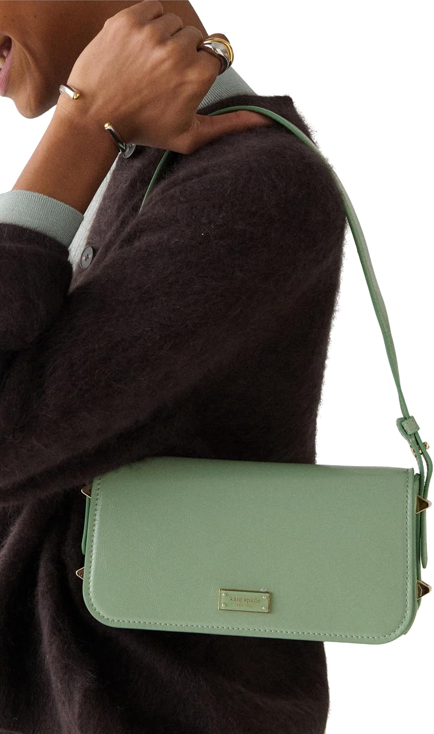 kate spade new york Liv Denim Suede Small East West Shoulder - Image 4