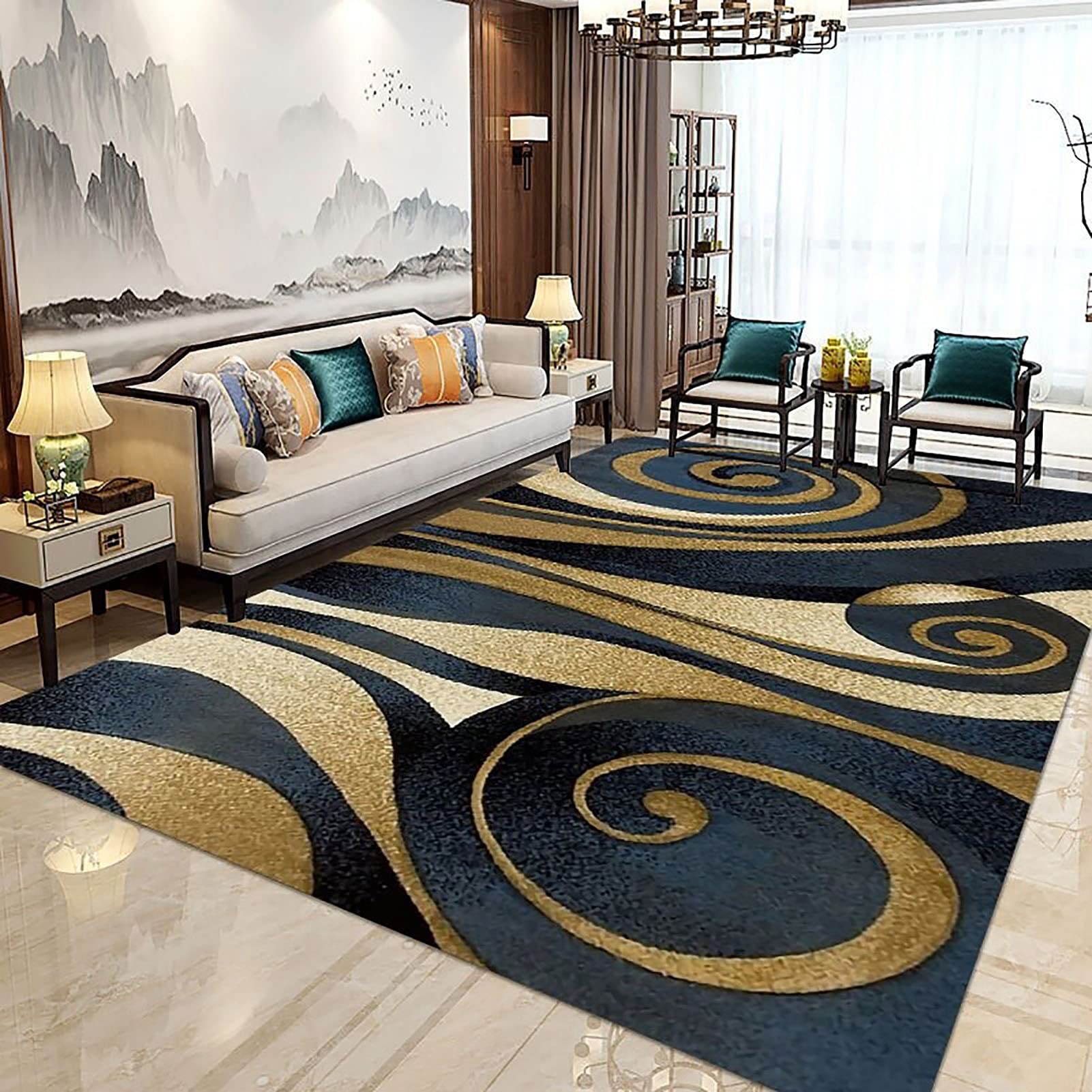 HAODELE Slip Kids Mat 200x300cm Velvet Shag Furry Carpets Easy to Clean Bedroom, BM-103