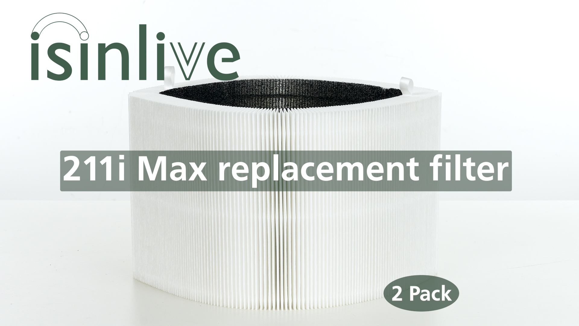 Image of 2 Pack 211i Max Replacement Filter Compatible with BLUEAIR Blue Pure 211i Max Air Purifier, Ture HEPA & Activated Carbon Replacement Filter