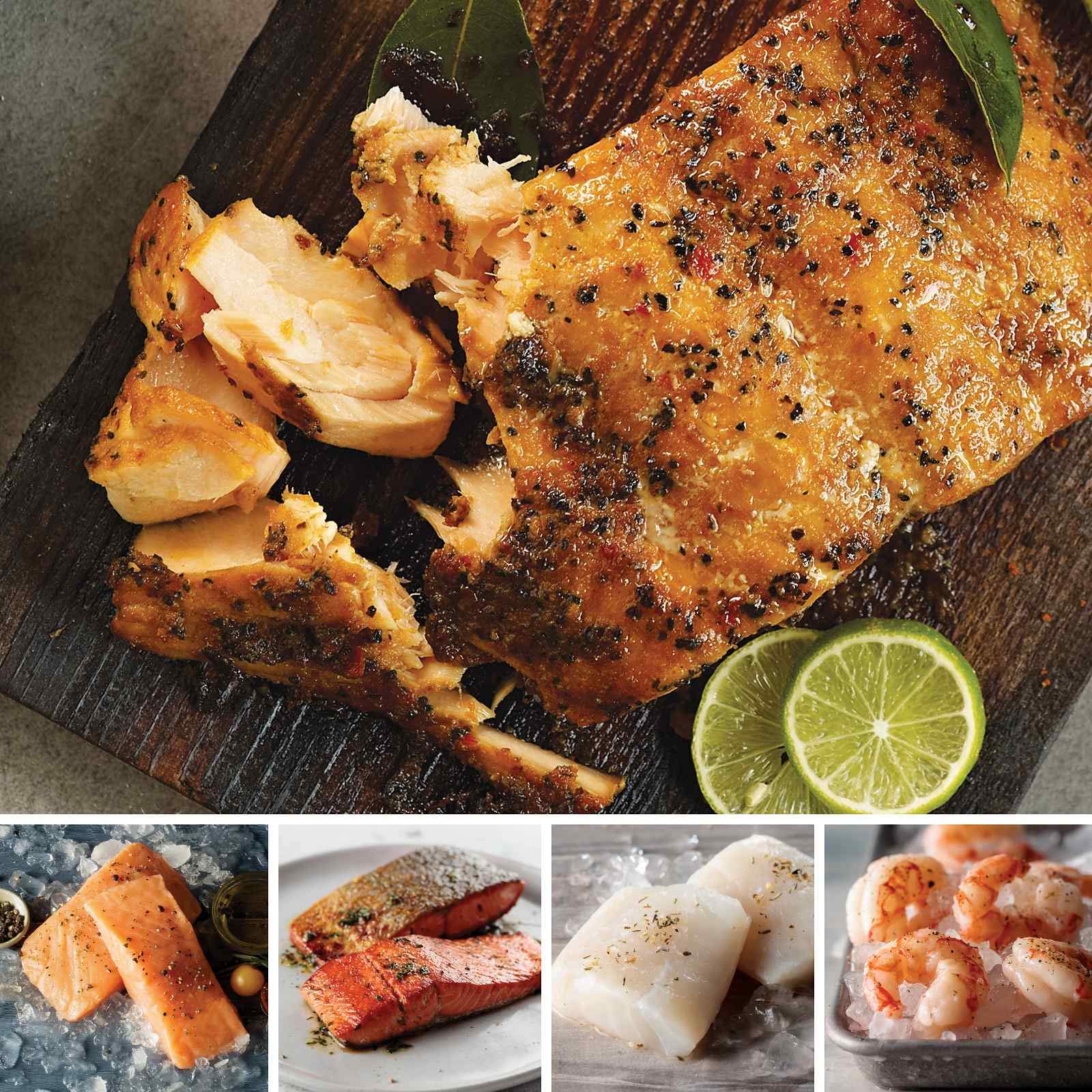 Buy Taste of the Sea Assortment from Omaha Steaks (Marinated Salmon