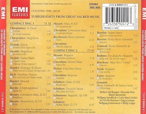 Miniatura 2 de Passage to Paradise 33 Highlights from Great Sacred Music