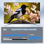8K 90 Degree Left&Right Angle HDTV Male Cable 48Gbps HDTV 2.1 Extension Male to Male Cable Supports 8K@60Hz, ARC,3D for DVR,Roku (1M/3.3FT)