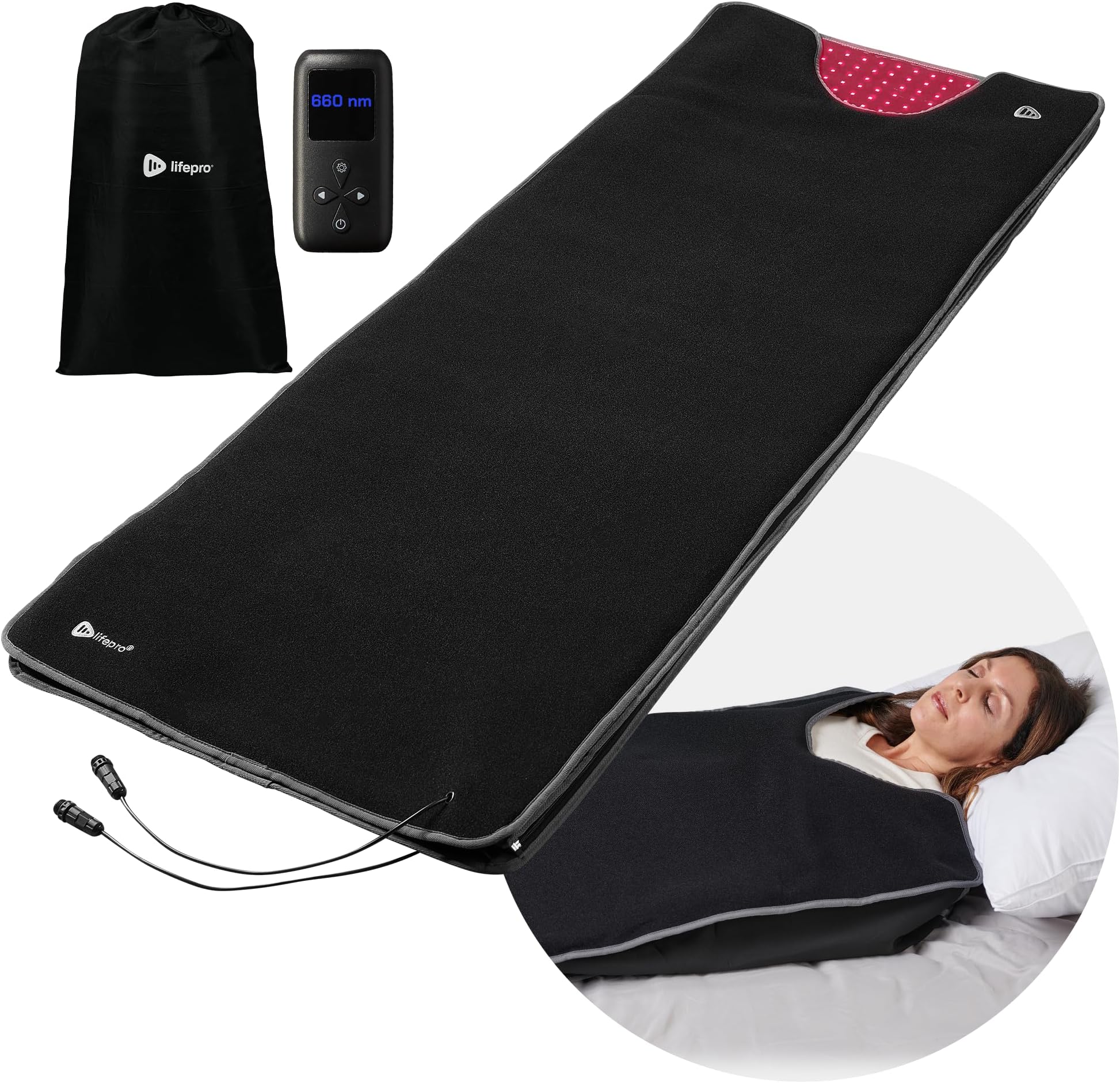 LifePro Red Light Therapy Blanket for Full Body Coverage with Red & Near Infrared