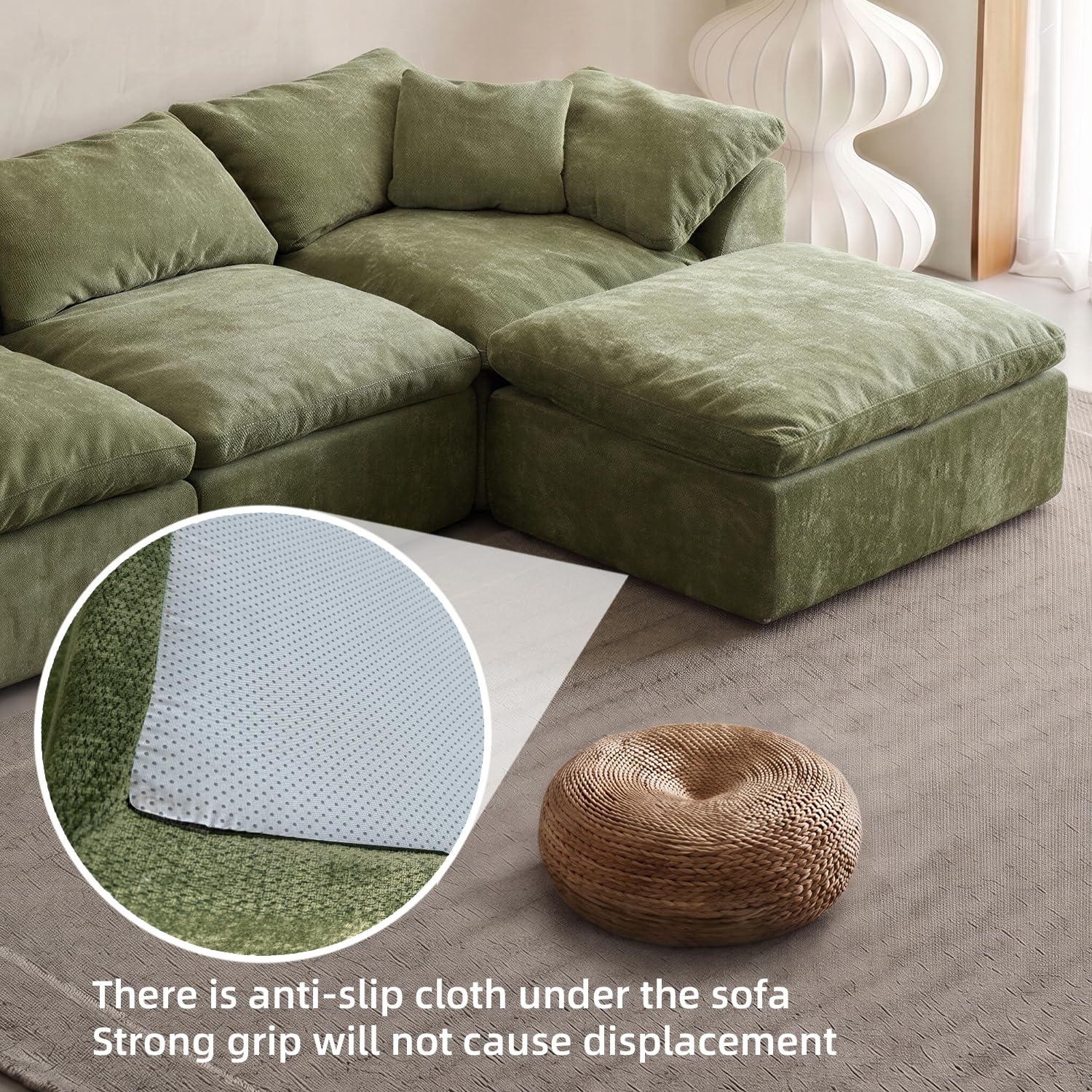 Best Oversized Couch Picks for 2026, Vetted 1 SUIGENERLS Oversized Cloud Couch Sectional Sofa for Living Room, Modular L Shape — product photo