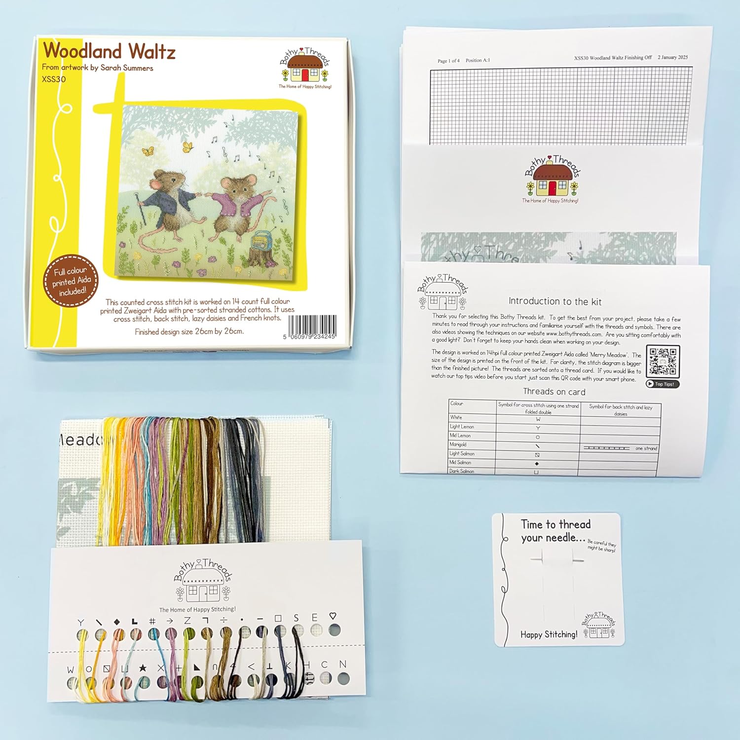 Bothy Threads Counted Cross Stitch Kit - Woodland Waltz