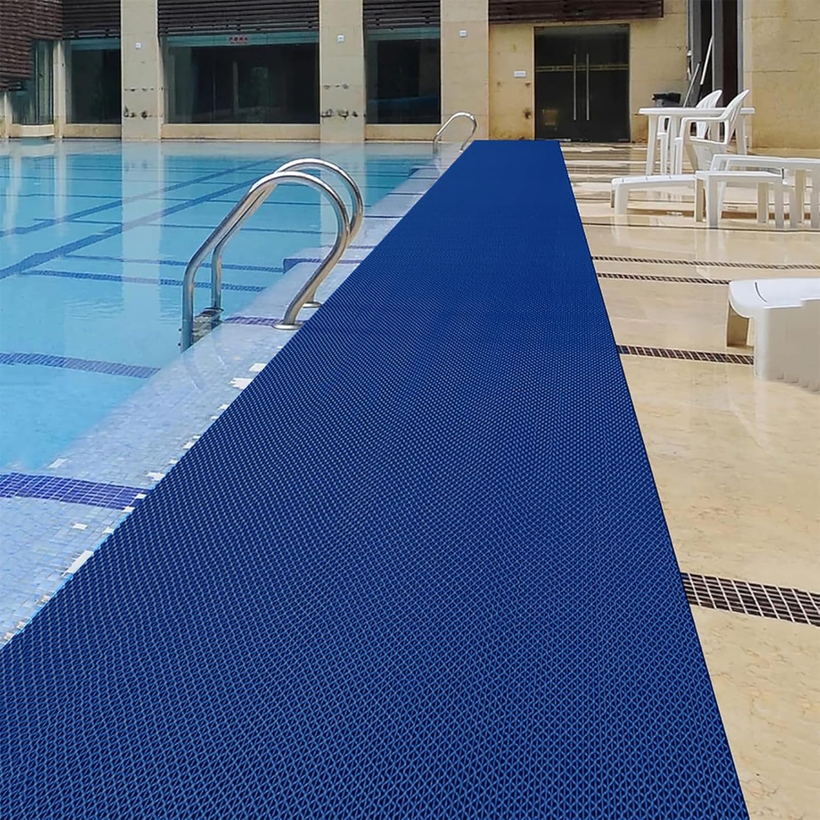 Drainage Non Slip Flooring Mats Swimming Pool Bathroom Anti-Fatigue Rubber Matting 3x10 Ft Heavy Duty Commercial Anti Slip Floor Mats for Garage Restaurant Sauna SPA,Gray/Grey,0.9×3M — Amazon image 9