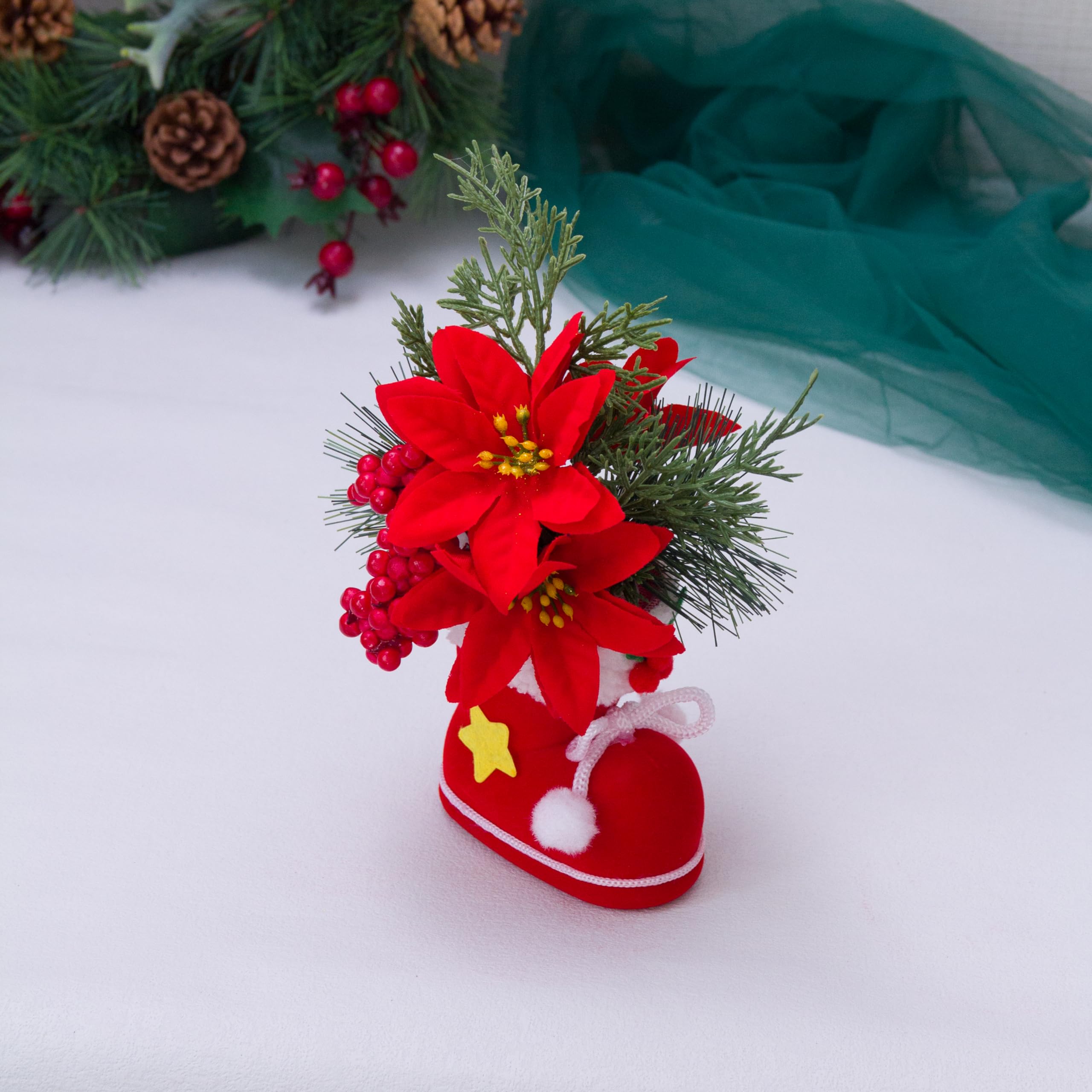 イギリス 輝くクリスマスブーツプレゼント♡ Amazon.co.jp: Ansuma クリスマスサンタのブーツオーナメント 10インチ