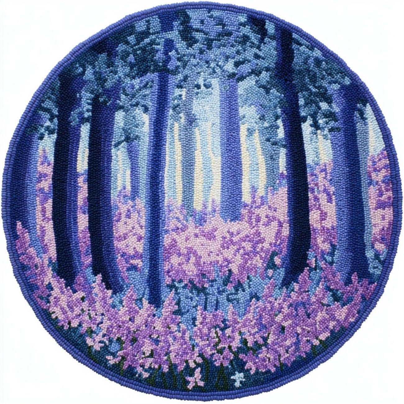 Kitquiver I Latch Hook Carpet Kits Fairy Tale Forests 100X100cm
