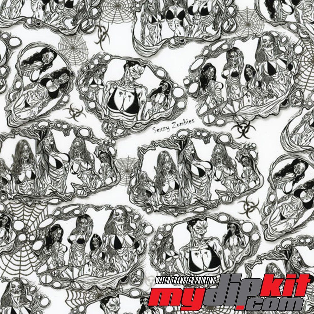 Hydrographic Film - Water Transfer Printing - Hydro Dipping - Sexy Zombies - LL-190-C