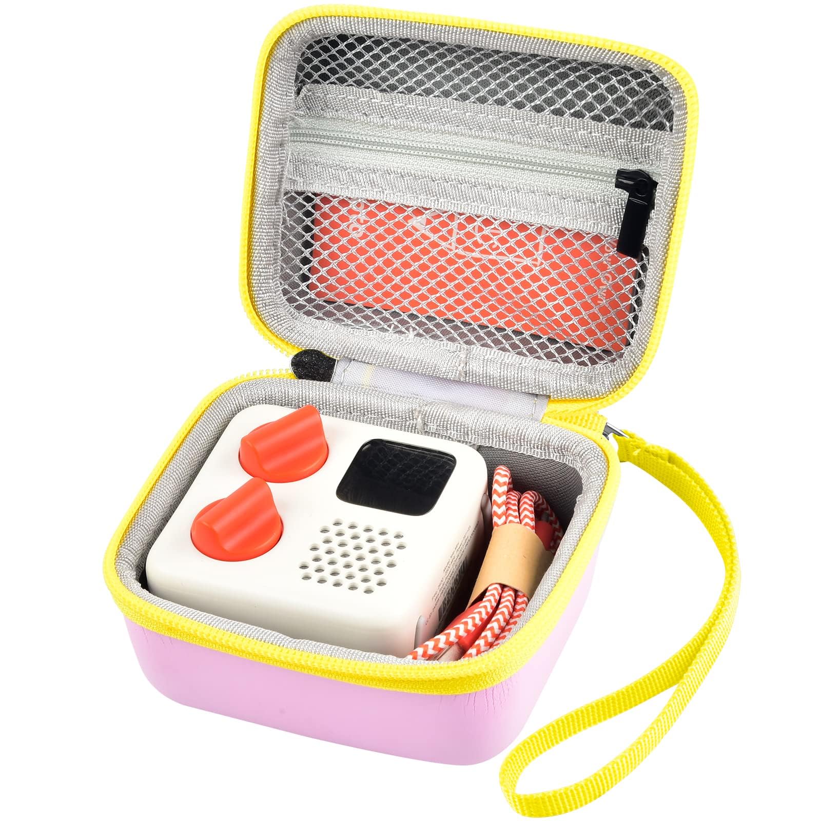 Case Compatible with Yoto Mini Kids Audio & Music Player. Storage Holder Carrying Organizer Bag for Childrens Speaker Plays Audiobook Cards, Radio. Travel Hard Bag for Charging Cables (Box Only)
