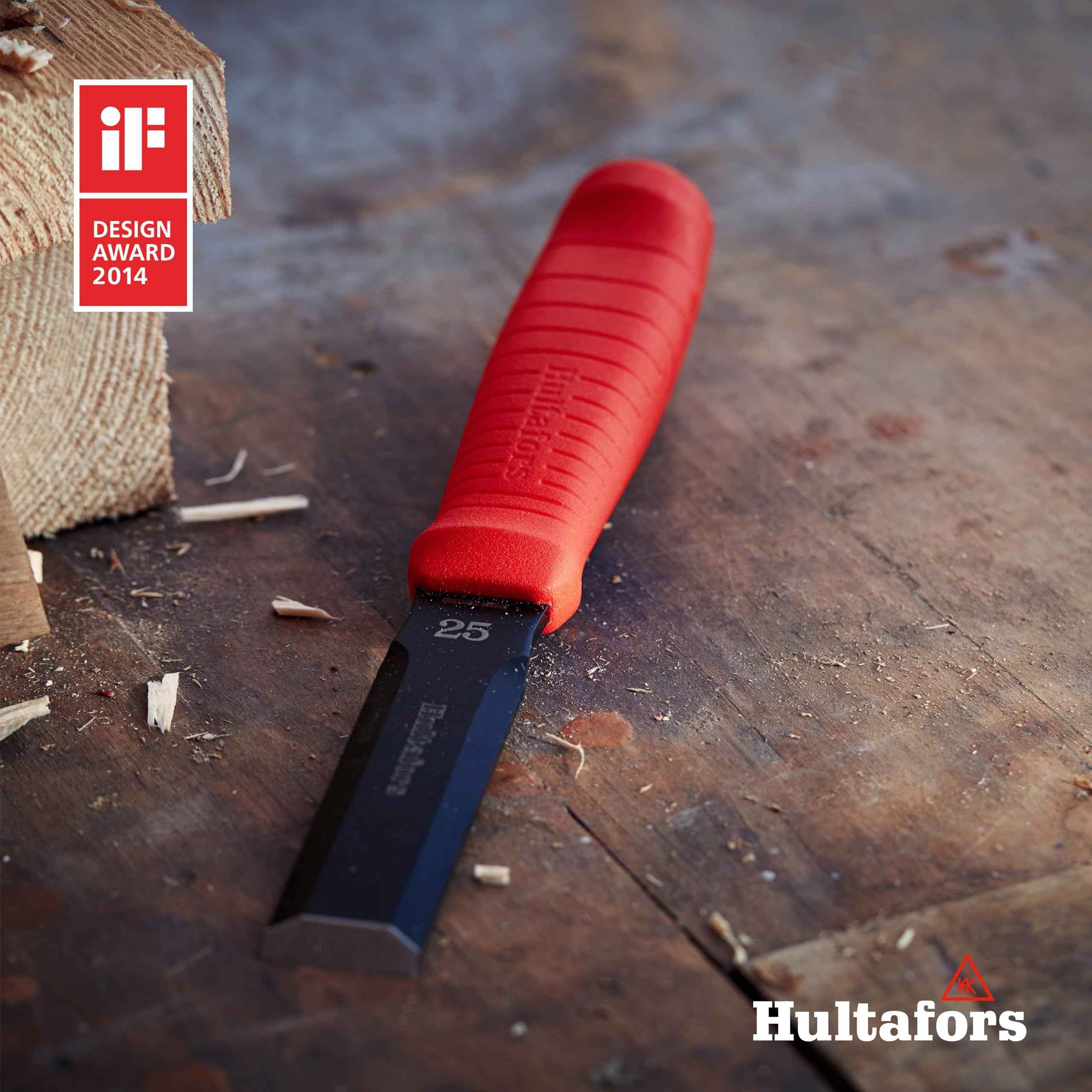 Hultafors 390005 Stemmeisen EDC, Stechbeitel-Set bestehend aus 6,10,12, 16 und 25mm (Set)