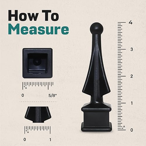 Miniatura 8 de Address America Cerca de remates de cuatro caras con punta de ala de polipropileno de alto impacto para cerca 25 12 pulgadas fabricado en los
