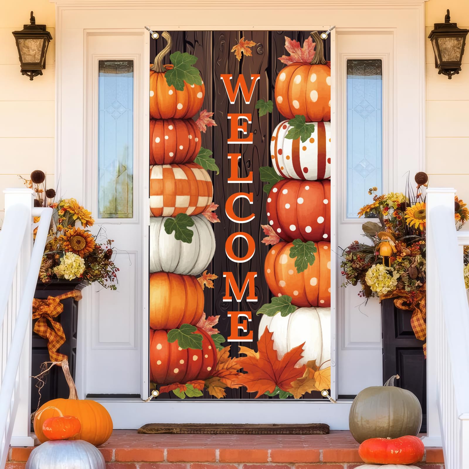 arricraft 1 Pc Welcome Theme Harvest Door Cover