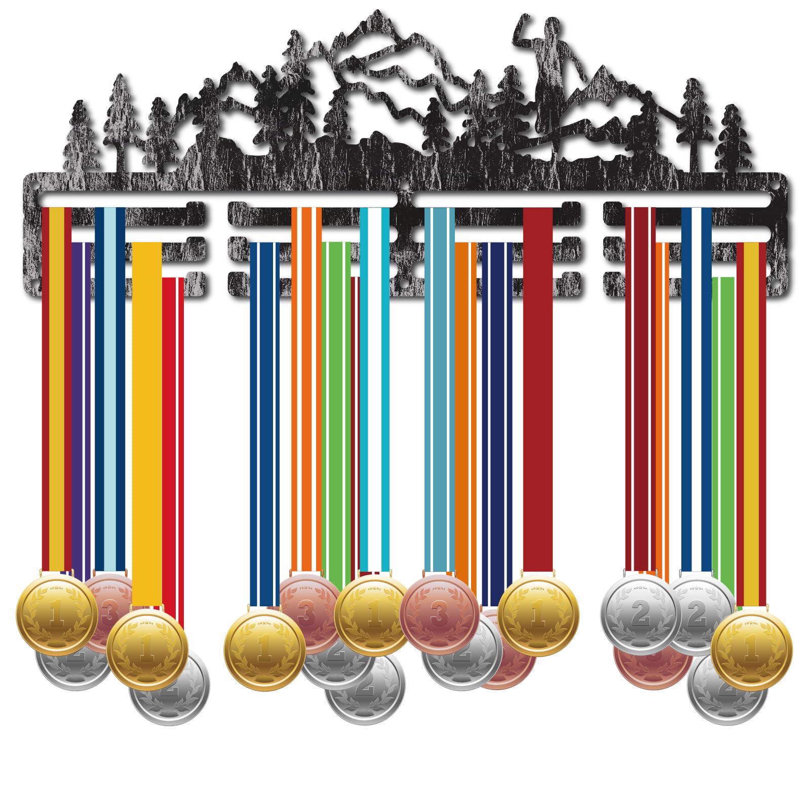 Soporte para medallas de trail running para evitar el desorden en tus cajones