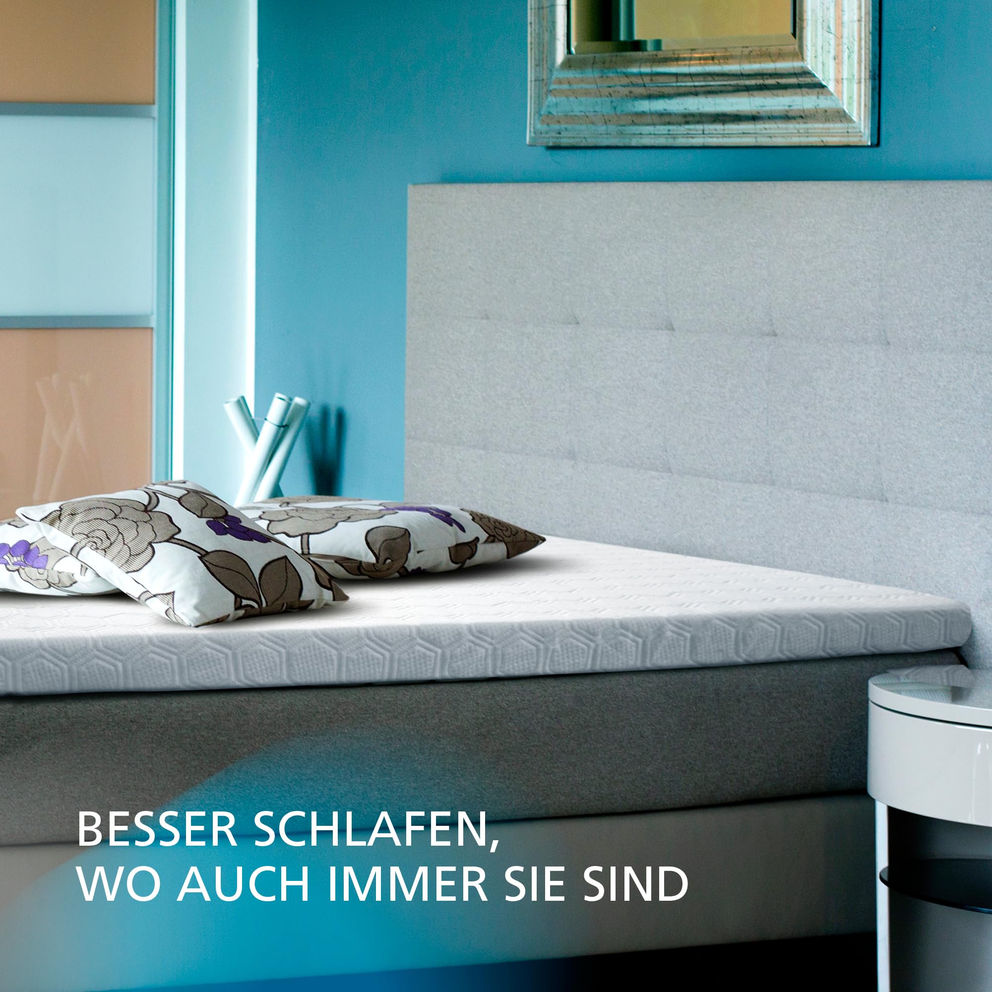 Wendre Kaltschaum Matratzentopper 160x200 – 7 cm, fest H3, Comfort Plus