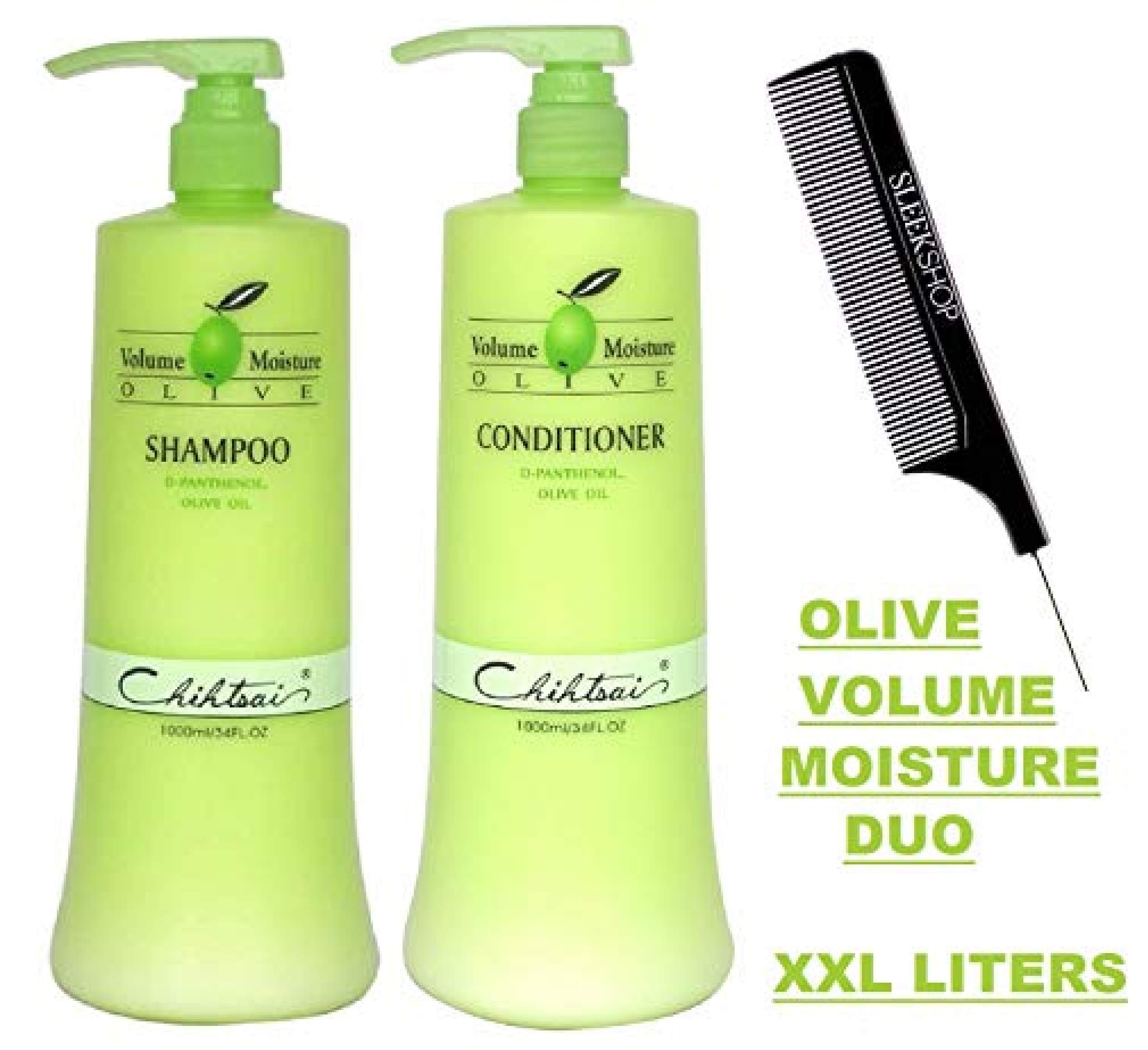 Amazon.com : Chihtsai OLIVE Volume Moisture Shampoo & Conditioner