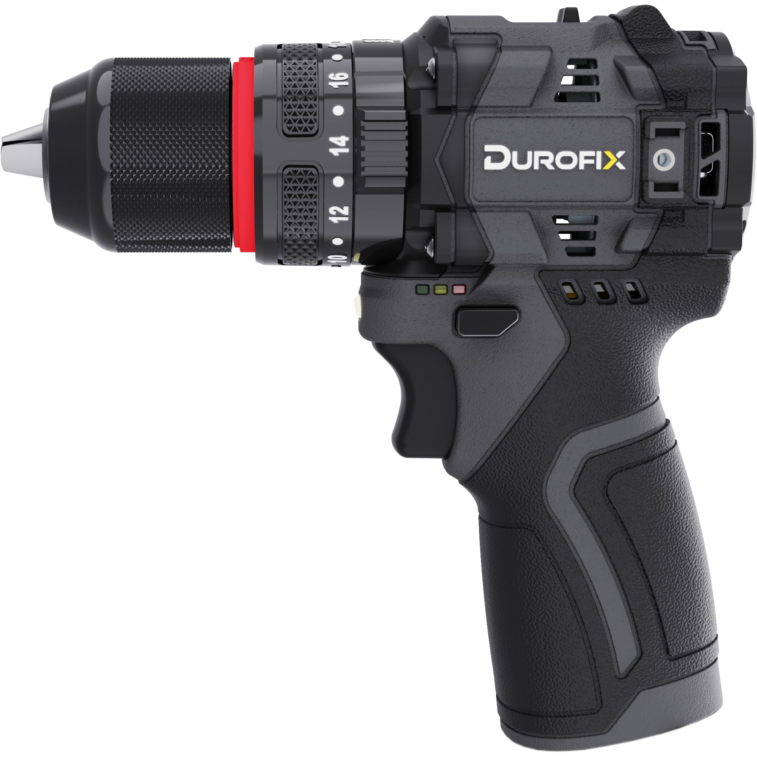 Durofix G12 Cordless Combi Drill DriverBrushless Motor50Nm 20+3 Torque Settings3/8" Keyless Chuck And Led LightTool Only from B&Q