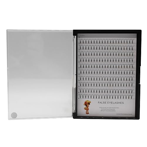Miniatura 7 de Hannahool 0.394 a 0.709 pulgadas para elegir, 10 filas, bandeja grande 10D, abanicos de volumen prefabricado, extensiones de pestañas de ojos,