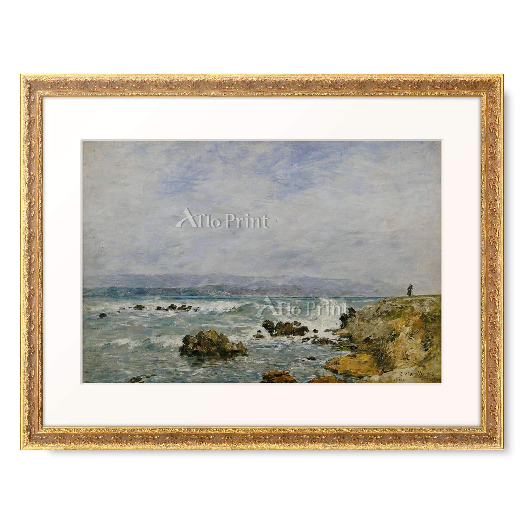 絵画 Eugene Boudin Amazon.co.jp: ウジェーヌ・ブーダン Boudin, Eugene 「Antibes