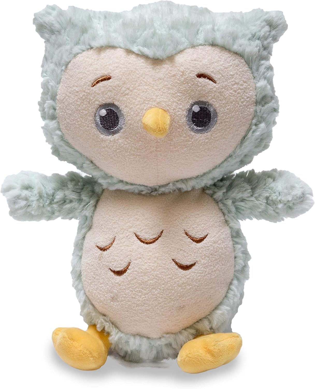 Cuddle Barn - Twinkles (Mint) | Animated Owl Flaps Wings and Lights Up to 2 Nursery Song Melodies, 10 Inches