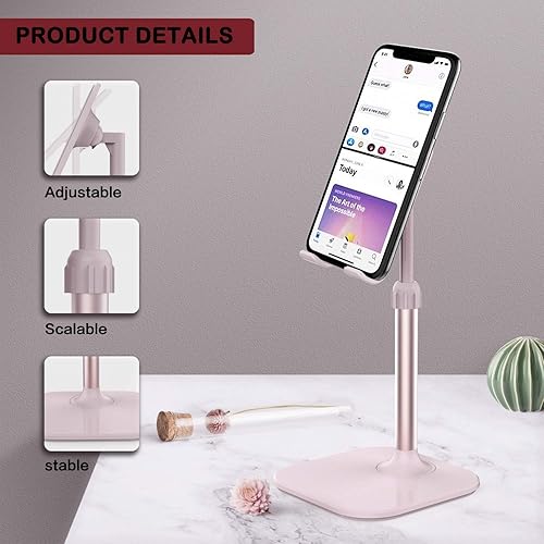 Miniatura 11 de Doboli Soporte para teléfono celular, soporte para teléfono para escritorio, soporte para teléfono compatible con iPhone y todos los teléfonos Negro