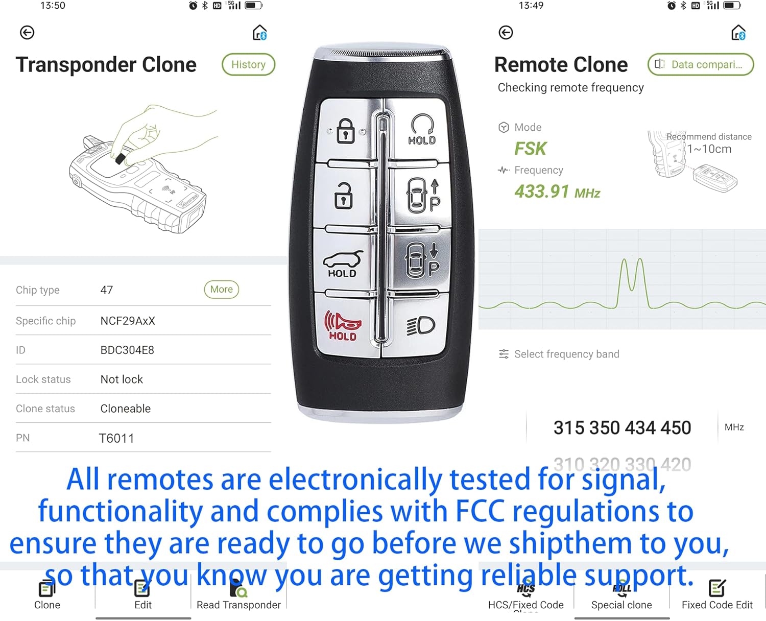 Smart Key for Hyundai Genesis GV80 2021, Alliskeys 8-Buttons Proximity Key Fob Replacement for Hyundai Genesis GV80 2021 TQ8-FOB-4F35 95440-T6011