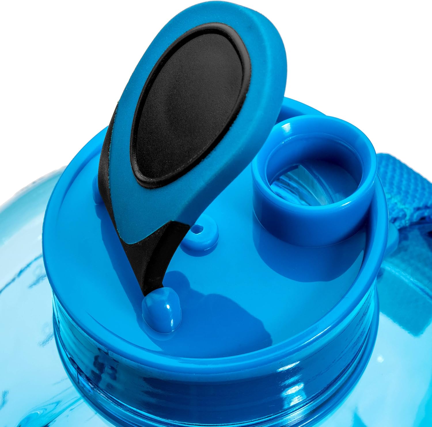HydroMATE Half Gallon Motivational Water Bottle with Time Marker Large BPA Free Jug with Handle Reusable Leak Proof Bottle Time Marked to Drink More Water Daily