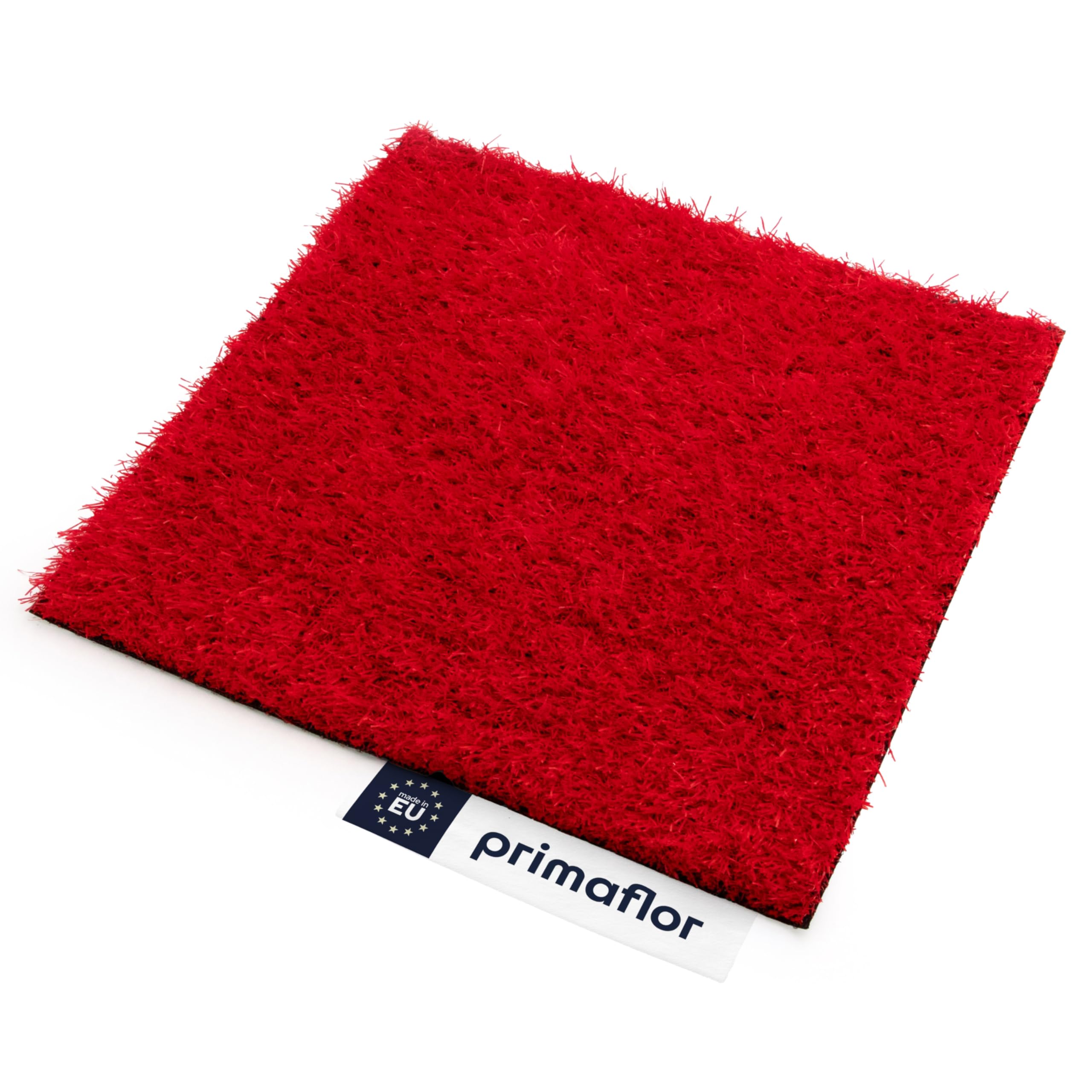 Primaflor Kunstrasen Expo B1 | 200x50 CM | Rot | 22 mm | B1 Kunstrasen für Messe und Event | wasserdurchlässig | UV-stabil | weiche Oberfläche | künstlicher Rasen als Messe-teppich-boden