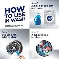 Vista 8 de OxiClean Triple Action White Revive Blanqueador de ropa en polvo y removedor de manchas, usar con detergente, blanquea y abrillanta la ropa, elimina